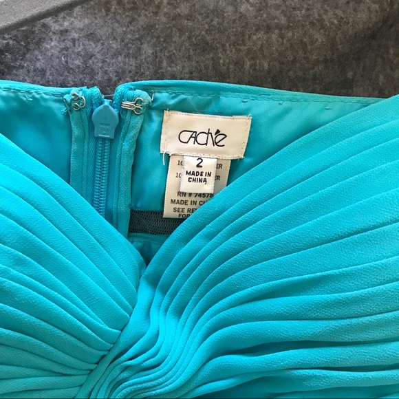 Cache Blue High Low Formal Dress - Picture 4 of 6